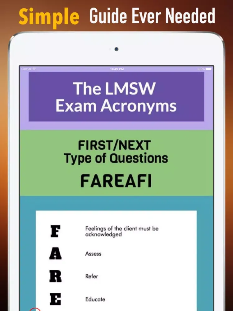 ASWB Masters Exam Prep Guide|Social Work License. iPad 应用截图