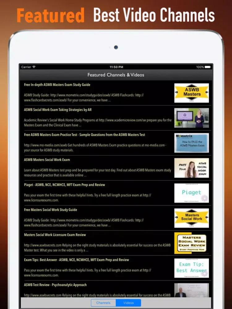 ASWB Masters Exam Prep Guide|Social Work License. iPad 应用截图