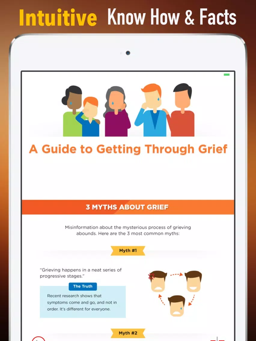 Coping with Grief and Loss Guide:Grieving Tips iPad  स्क्रीनशॉट