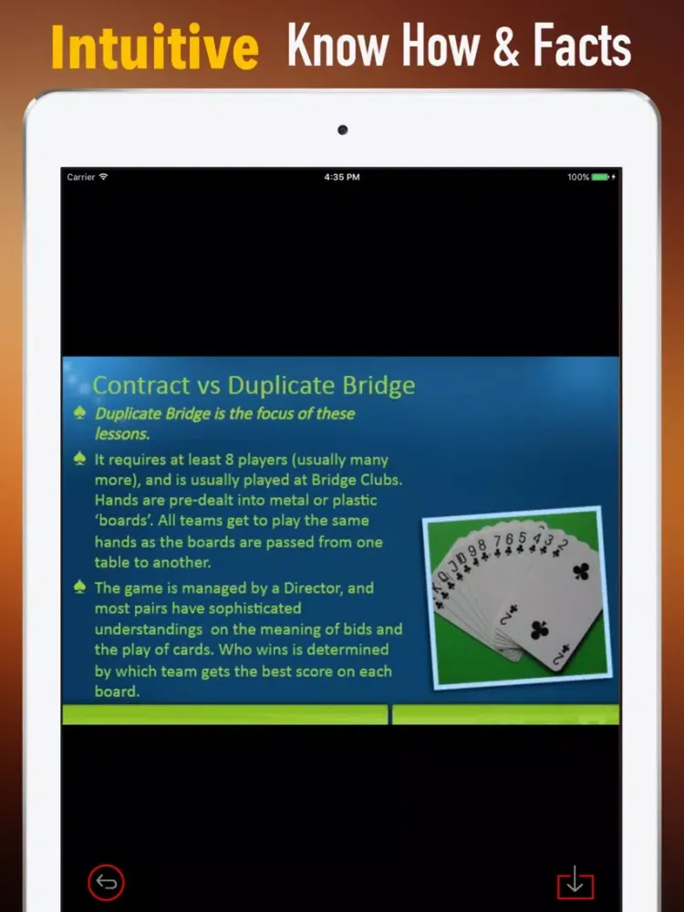 Capturas de tela do Bridge for Beginners-Strategy Tips and Tutorial iPad 
