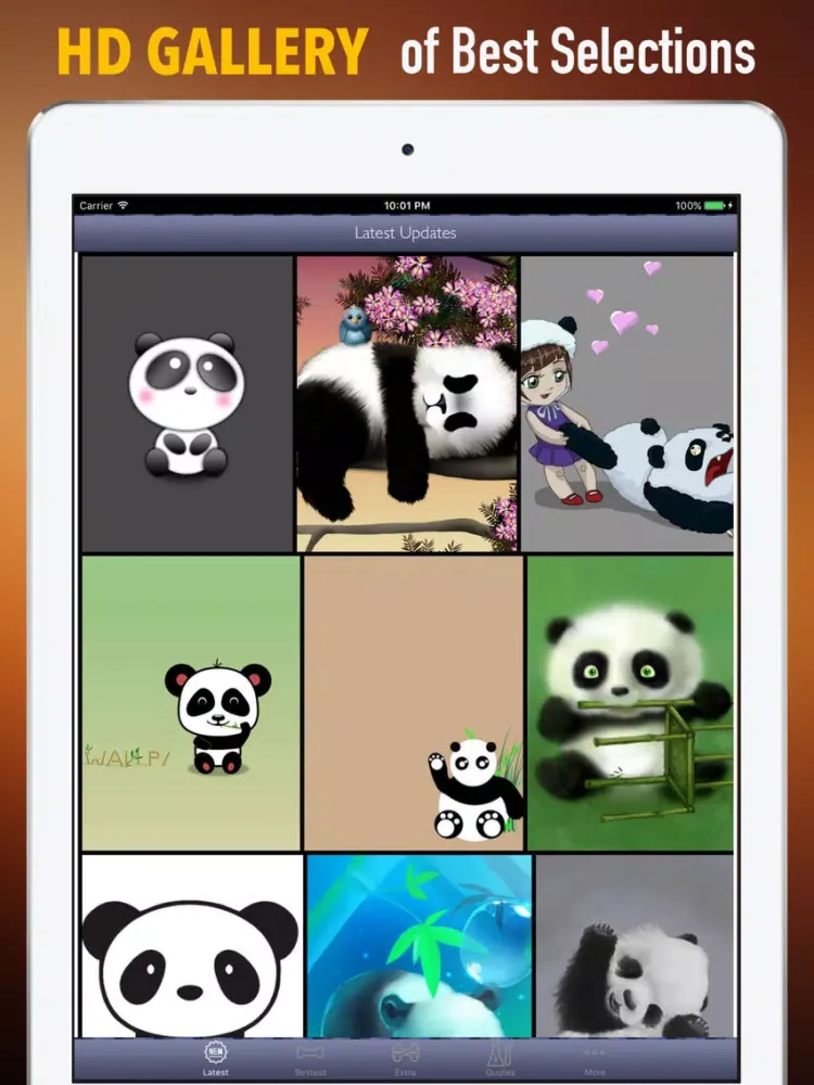 Zrzuty ekranu Panda Wallpapers HD- Backgrounds and Art Pictures iPad 