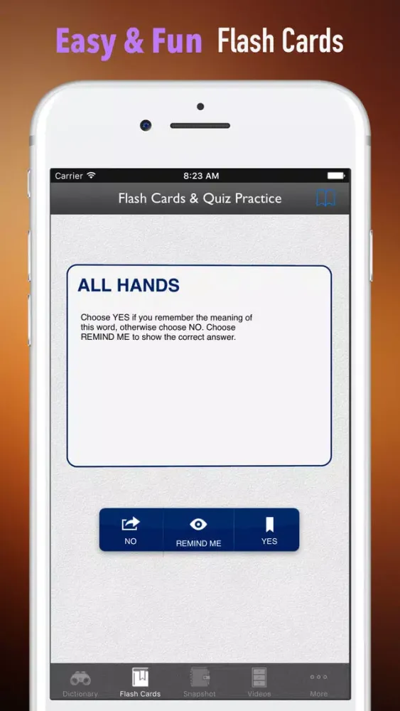 Screenshot di U.S. Navy Study Guide - Glossary and Exam Games