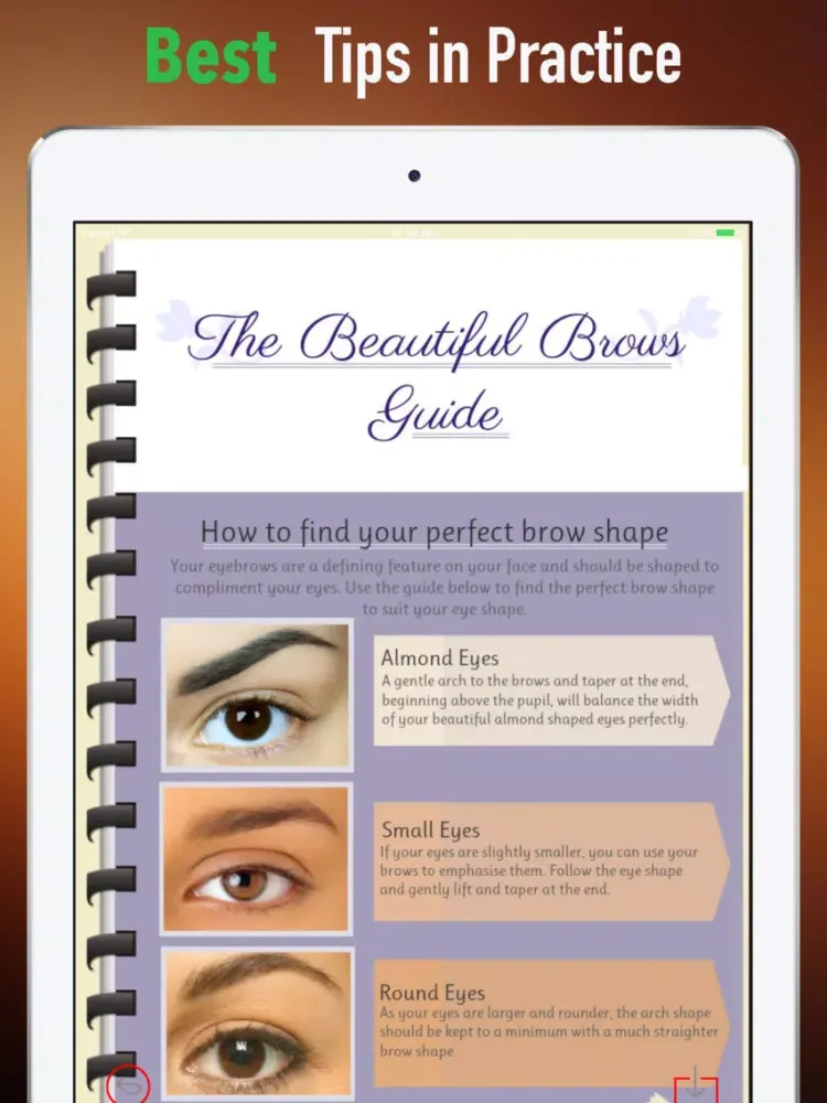 Tangkapan skrin How to Shape Eyebrows-Perfect Eyebrow Shape iPad 