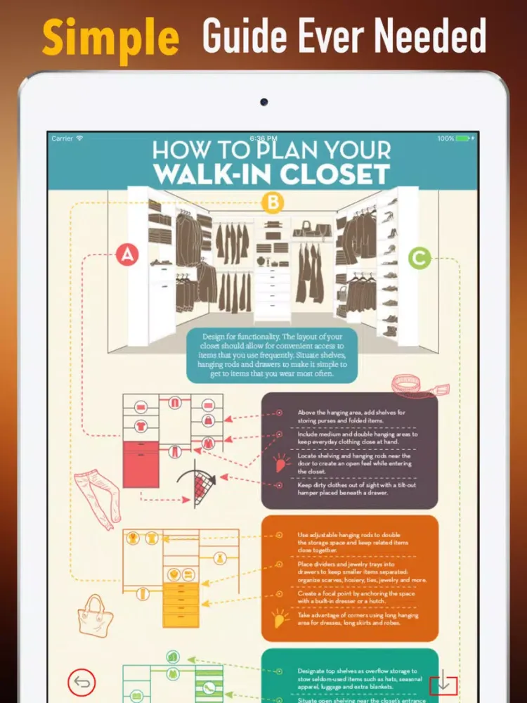 ภาพหน้าจอของ Wardrobe Planning and Design-The Curated Closet iPad 
