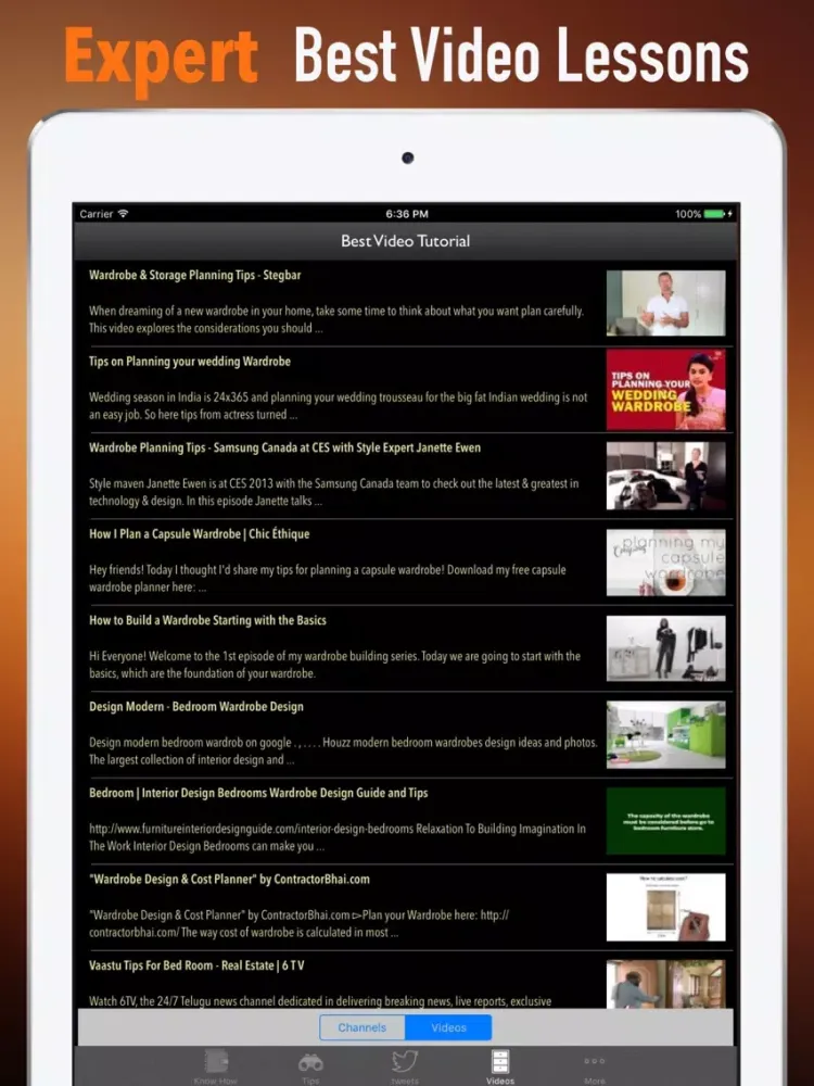 ภาพหน้าจอของ Wardrobe Planning and Design-The Curated Closet iPad 