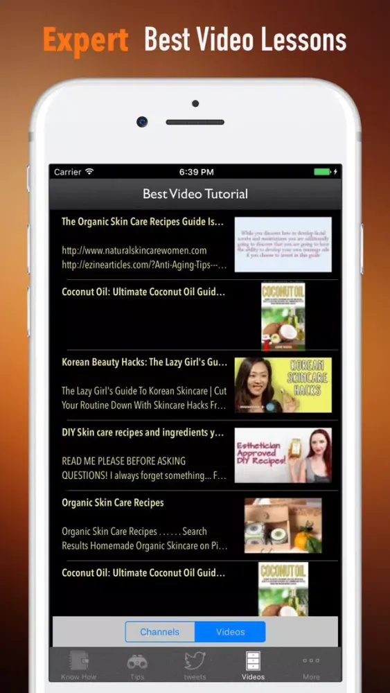 ภาพหน้าจอของ Organic Skincare Recipes-Fresh and Organic Beauty