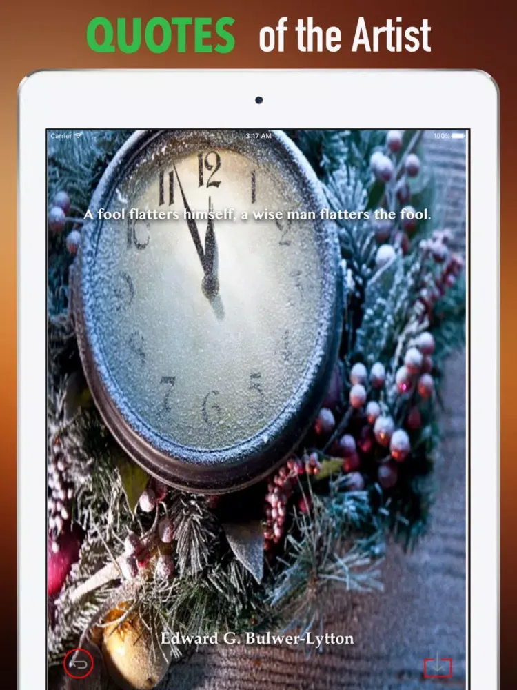 Скриншоты 3D Clock Wallpapers HD- Quotes and Art Pictures iPad 