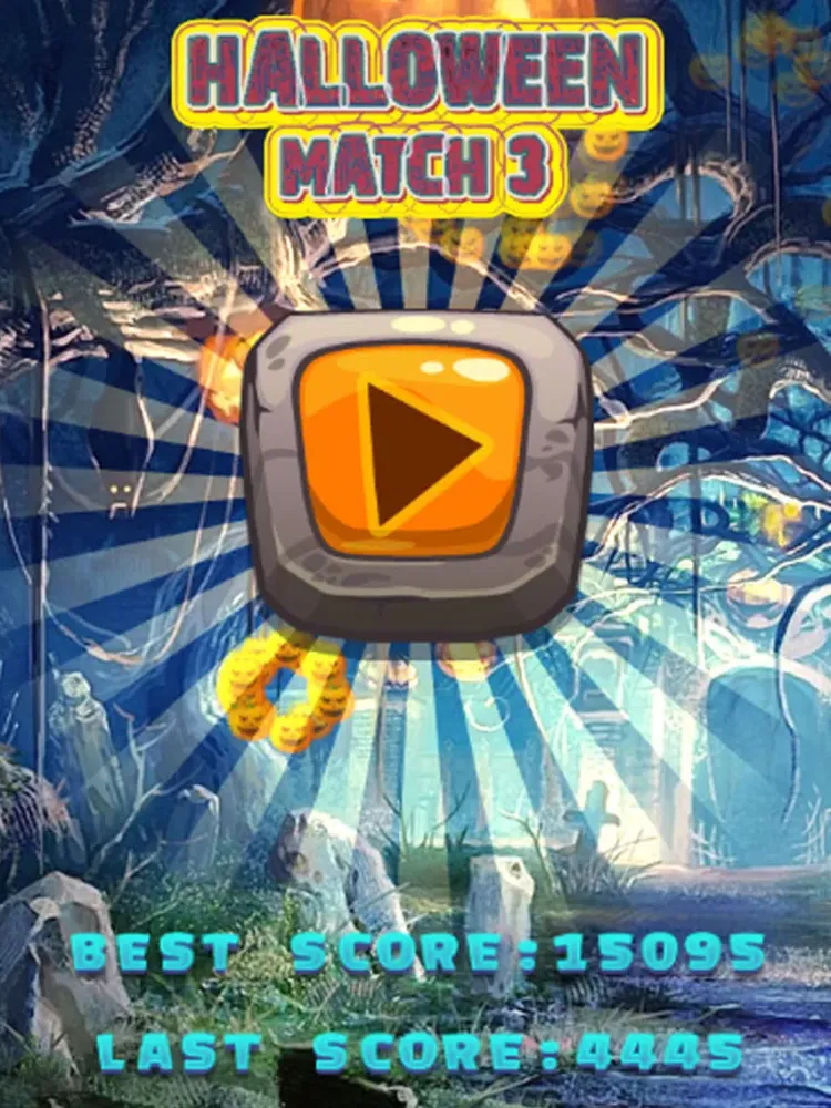 Ảnh chụp màn hình của Halloween Monster Match 3 Games Puzzle iPad 