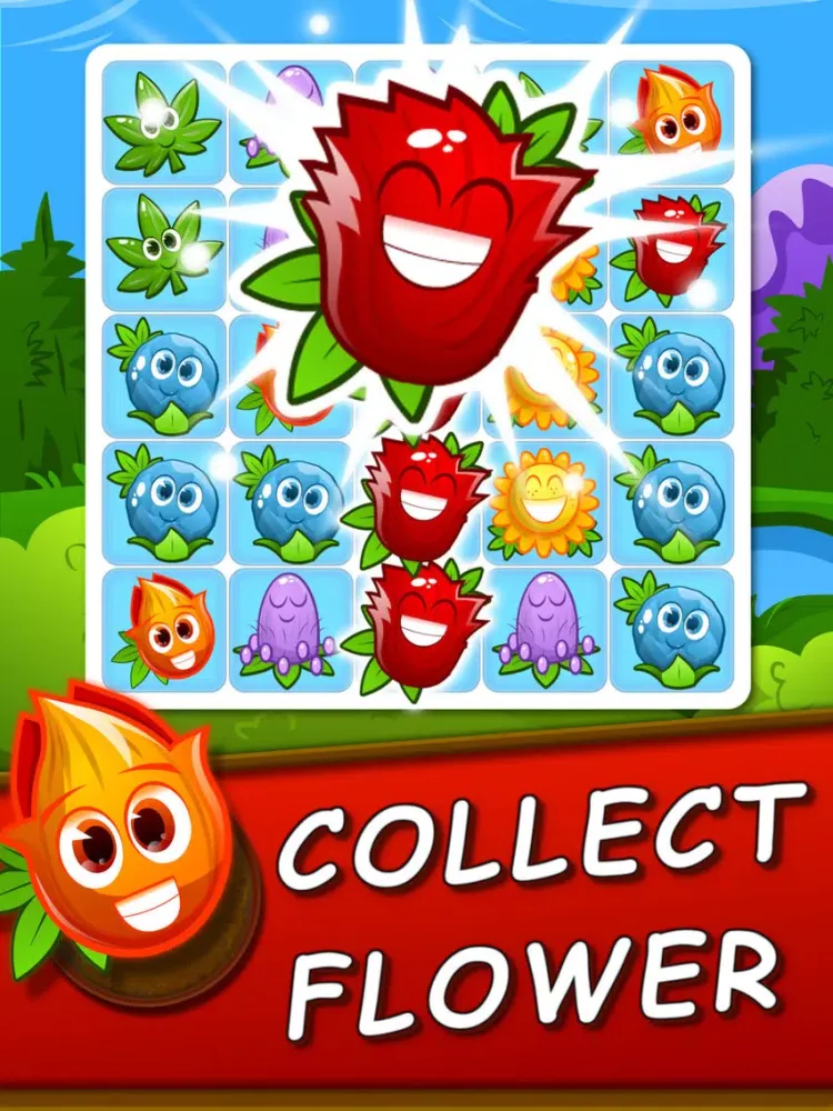 Ảnh chụp màn hình của Flower Blast Match iPad 