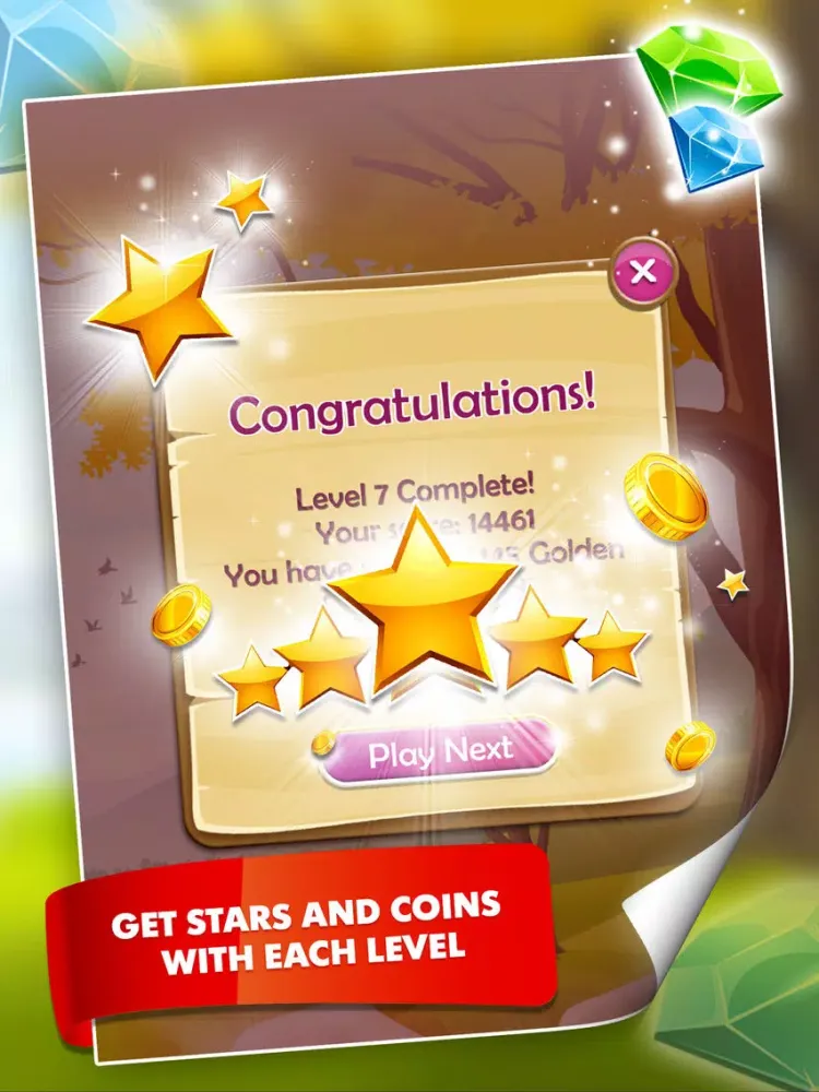Clash of Gems II iPad  سکرین شاٹس