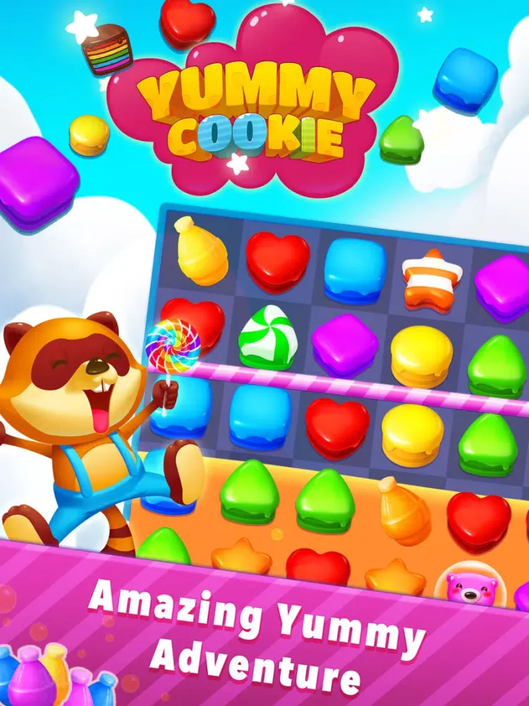 Yummy Cookie - Match 3 Game iPad  Screenshots
