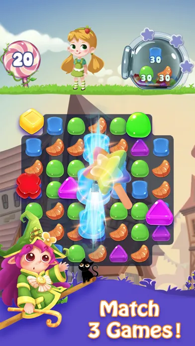 Captures d'écran de Candy Fever - Match 3 Games