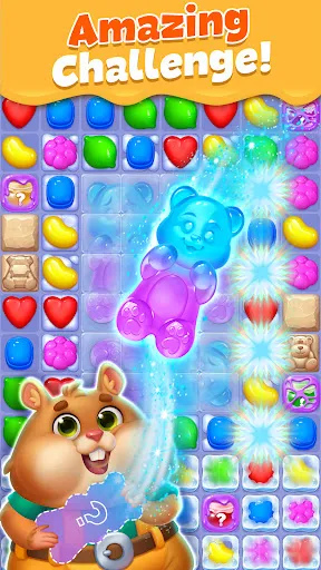 Pet Candy Puzzle-Match 3 games Ekran Görüntüleri