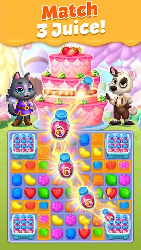 Pet Candy Puzzle-Match 3 games Ekran Görüntüleri
