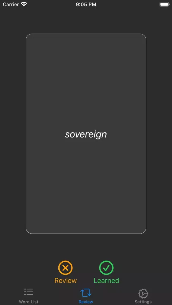 Capturas de tela do FlipIt - Vocabulary Flashcards