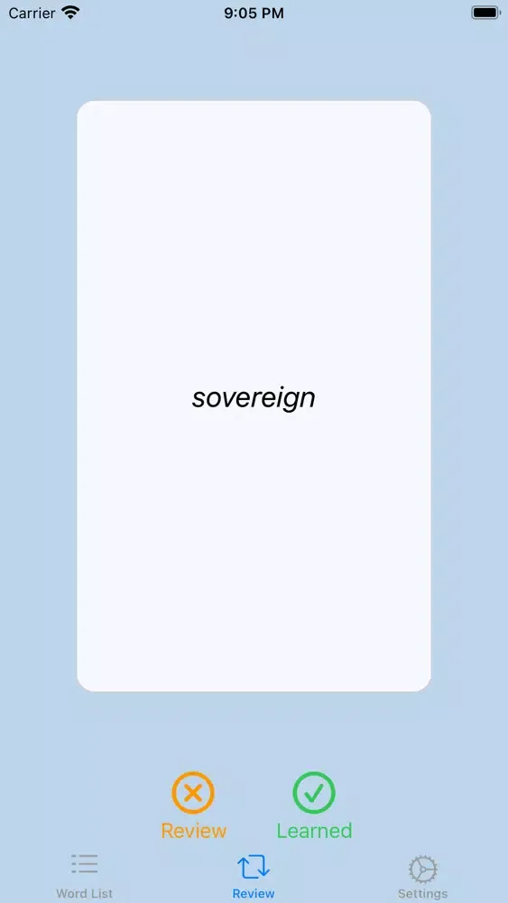 Capturas de tela do FlipIt - Vocabulary Flashcards