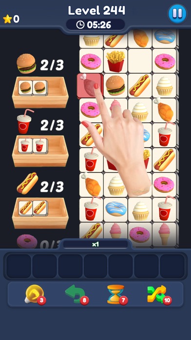 Food Match 3D: Tile Puzzle Ekran Görüntüleri