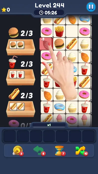 Ảnh chụp màn hình của Food Match 3D: Tile Puzzle