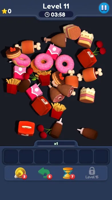 Ảnh chụp màn hình của Food Match 3D: Tile Puzzle