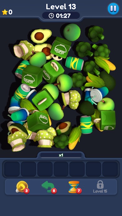 Food Match 3D: Tile Puzzle Ekran Görüntüleri