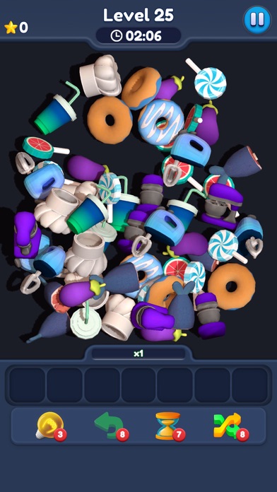 Food Match 3D: Tile Puzzle Ekran Görüntüleri
