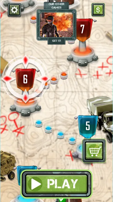 Capturas de tela do Mortar Clash 3D: Battle Games