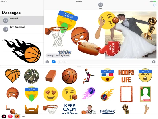 Captures d'écran de Basketball Hoops Sticker Pack iPad 