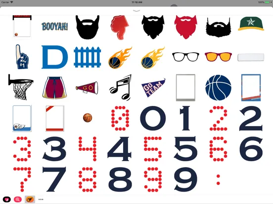 Captures d'écran de Basketball Hoops Sticker Pack iPad 
