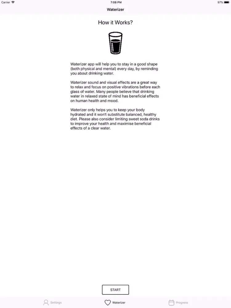 Capturas de pantalla de Waterizer iPad 