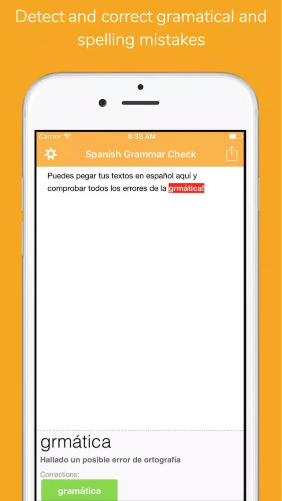 Corrígeme Pro - Spanish Spelling and Grammar check应用截图