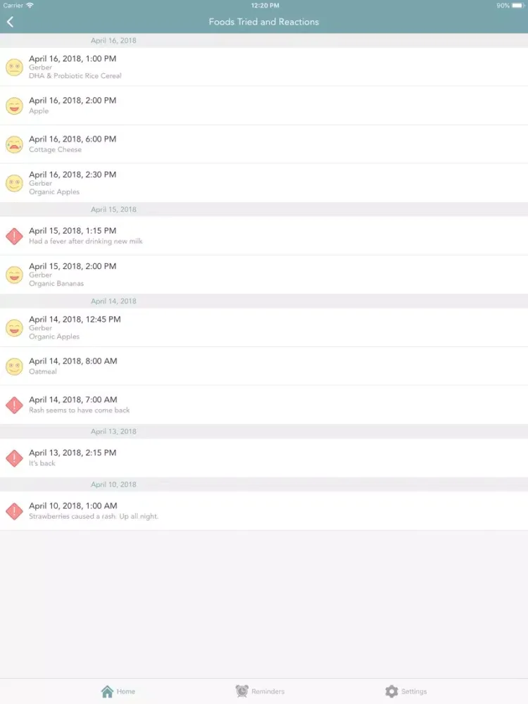 Скриншоты Baby's First Foods iPad 