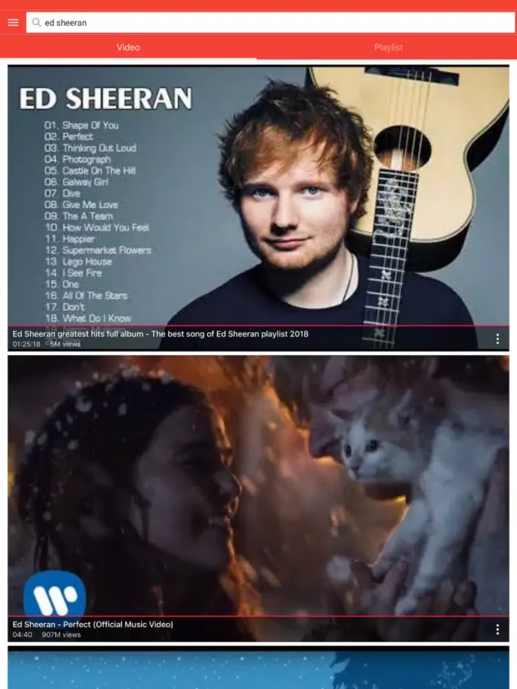Music Tube - HD Video Streamer iPad  Screenshots