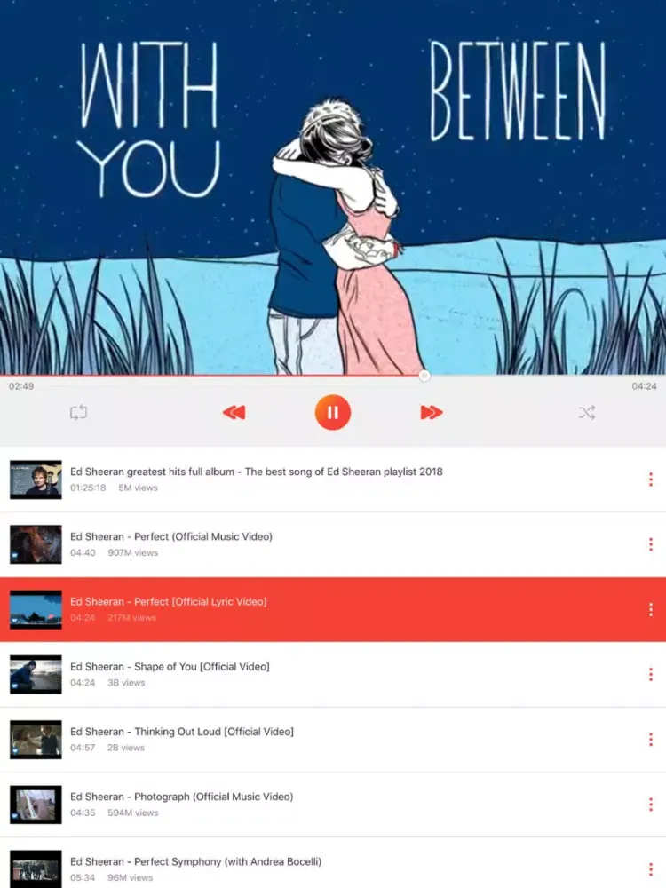 Music Tube - HD Video Streamer iPad  Screenshots
