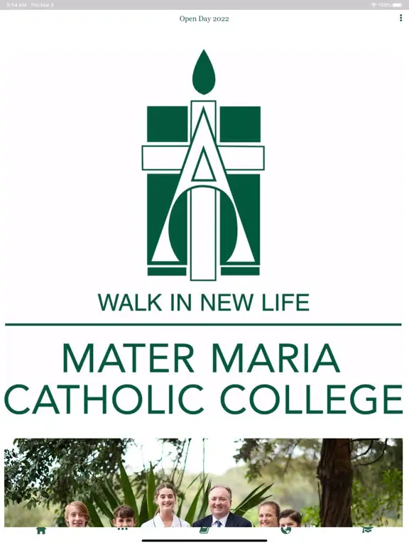 Tangkapan layar Mater Maria Catholic College iPad 