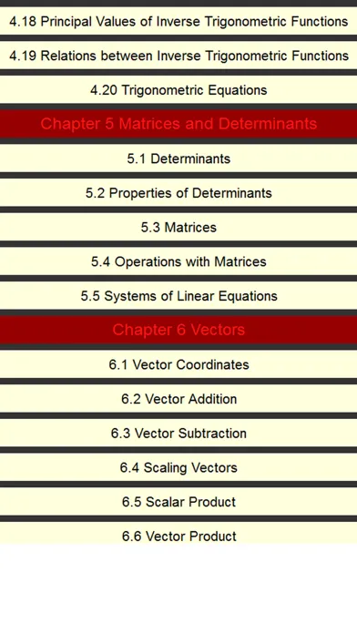 Math formulae handbook سکرین شاٹس