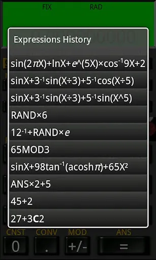 Mathex Scientific Calculator Screenshots