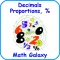 Math Galaxy Decimals, Proportions, %