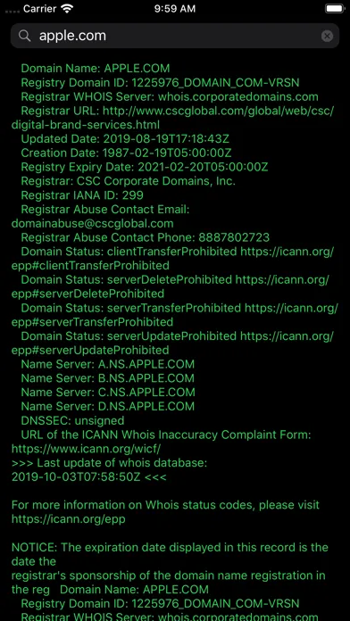 Скриншоты Whois - Lookup & Availability