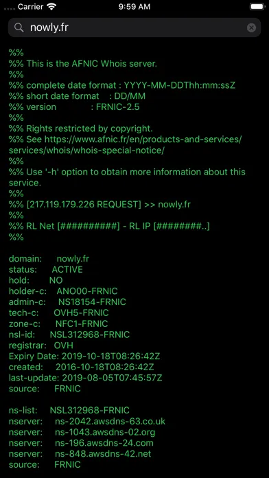 Скриншоты Whois - Lookup & Availability