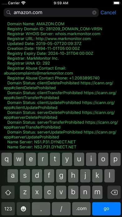 Скриншоты Whois - Lookup & Availability