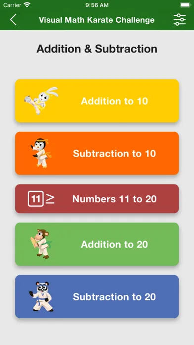 Visual Math Karate سکرین شاٹس
