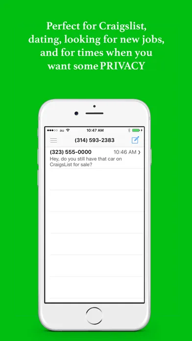Private Texting - Phone Number for Anonymous Text স্ক্রিনশট