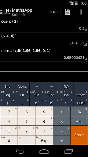 MathsApp Scientific Calculator Screenshots