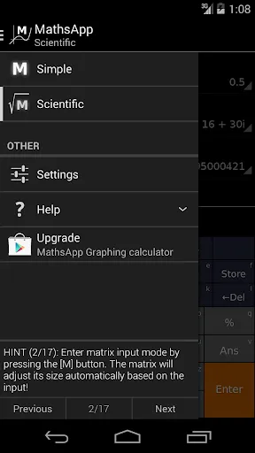 MathsApp Scientific Calculator Screenshots