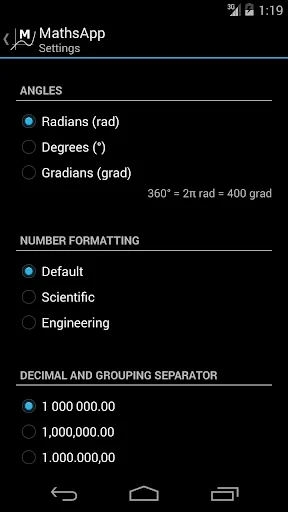 MathsApp Scientific Calculator Screenshots