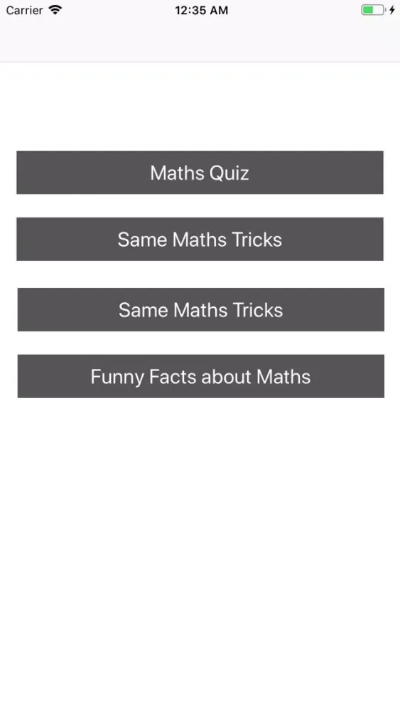Zrzuty ekranu Maths Practice Quiz