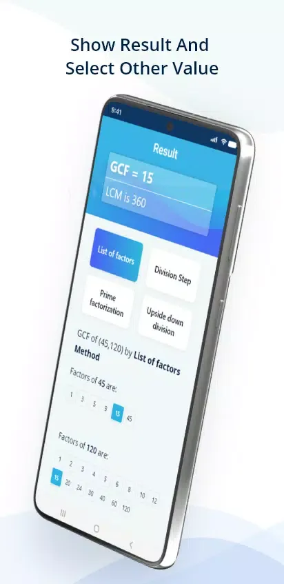 Capturas de pantalla de GCF & LCM Calculator