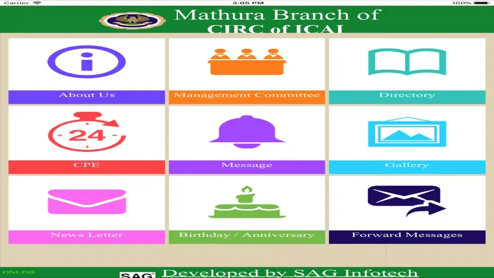 Captures d'écran de Mathura Branch (CIRC of ICAI)