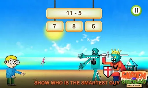 Screenshot di Math vs. Undead: Math Workout