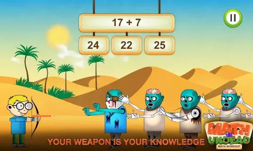 Screenshot di Math vs. Undead: Math Workout